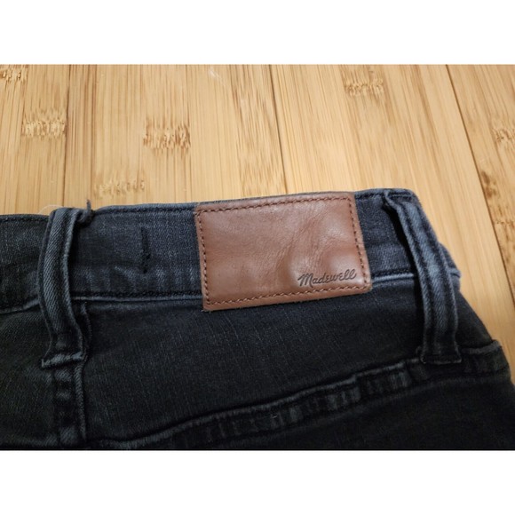 Madewell Womens Black Cali Demi Boot Distressed Button Fly Jeans G7687 Sz 24x26 - Picture 11 of 12